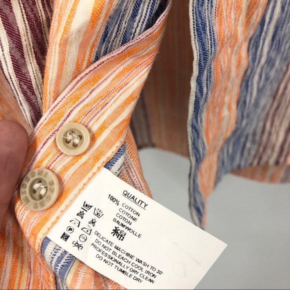 SPORT MISSONI striped button down shirt neon - Picture 10 of 11